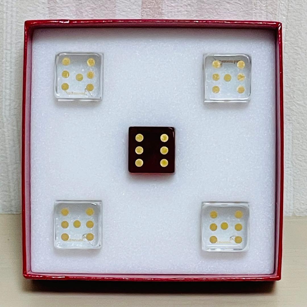 Baccarat バカラ サイコロ ダイス フィギュリン 置物 クリスタル