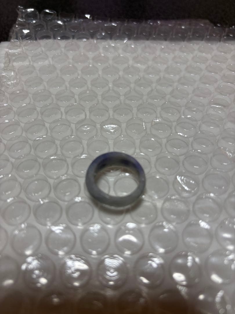 糸魚川翡翠指輪　ラベンダー１２号くりぬき！