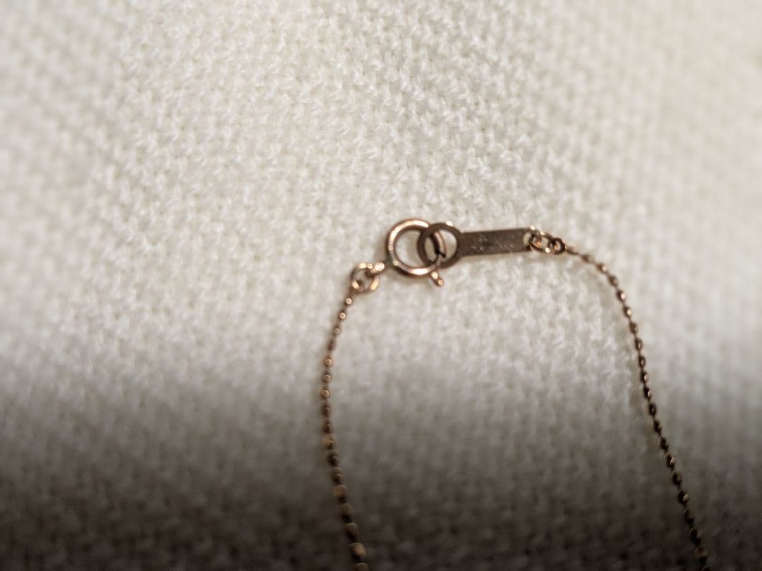 ​【4℃】K10ピンクゴールド ハートネックレス（正規刻印あり）