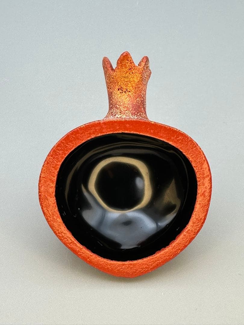 茶道具　香合　川岸充雅　乾漆柘榴