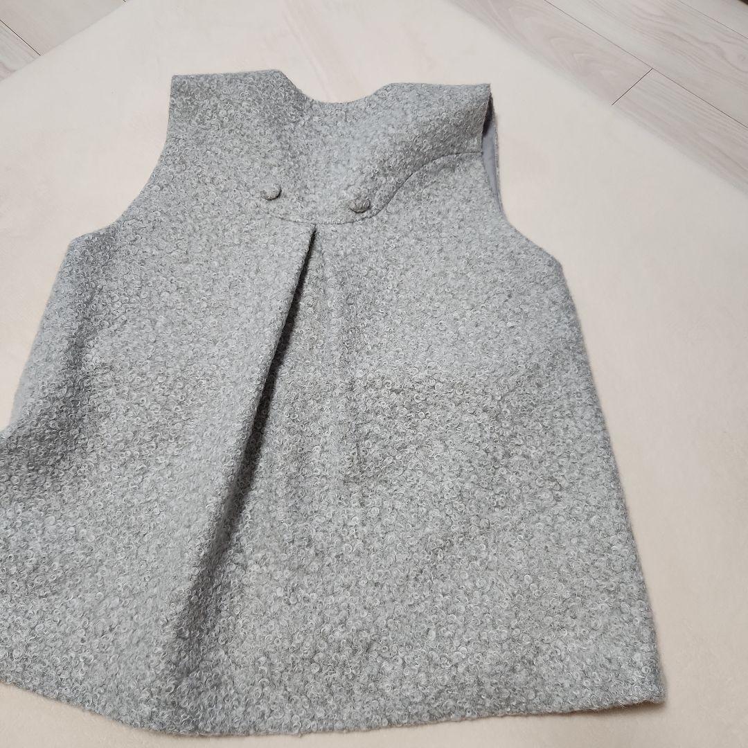 Re Verofana アキロンコラボ　ライトグレー ノースリーブベスト