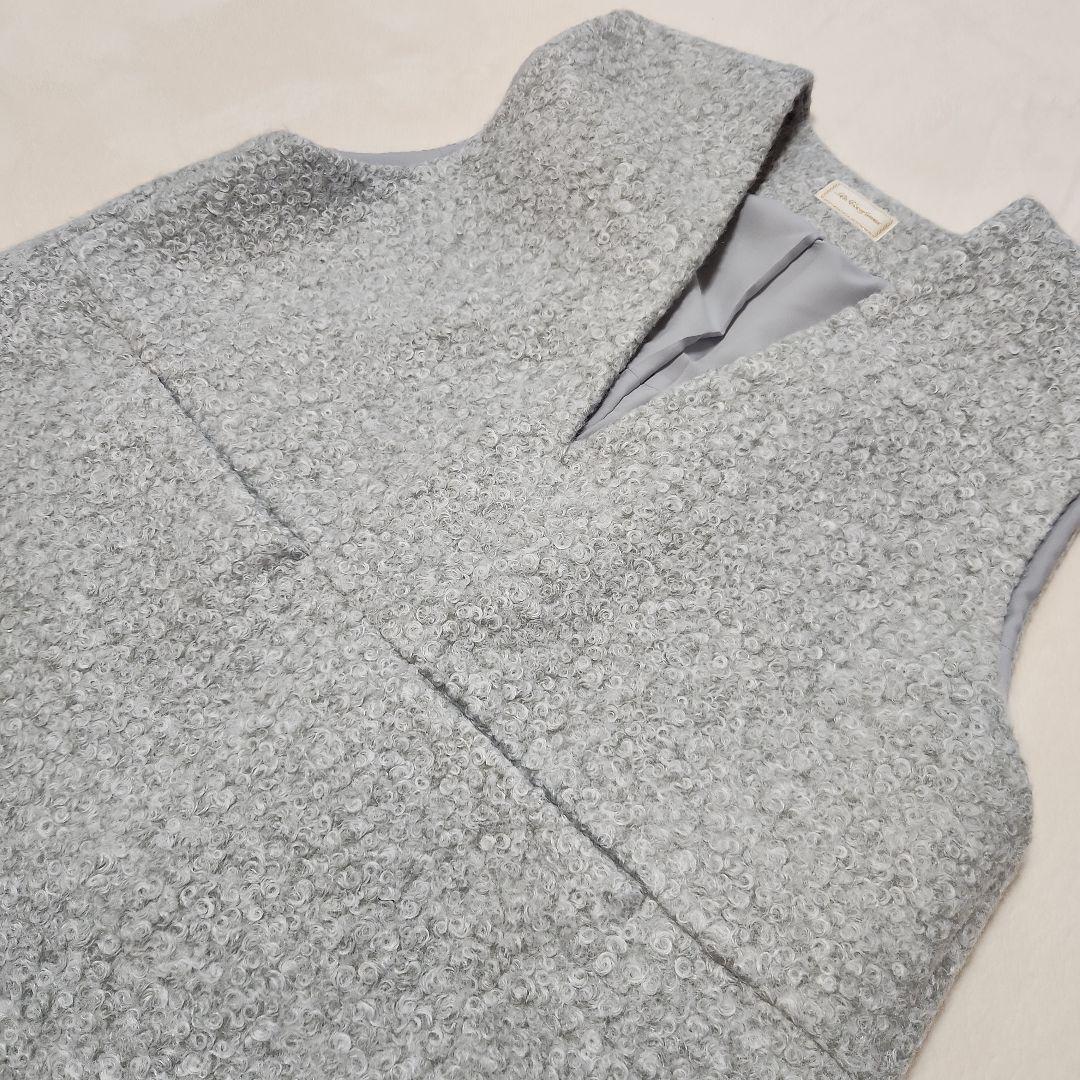 Re Verofana アキロンコラボ　ライトグレー ノースリーブベスト