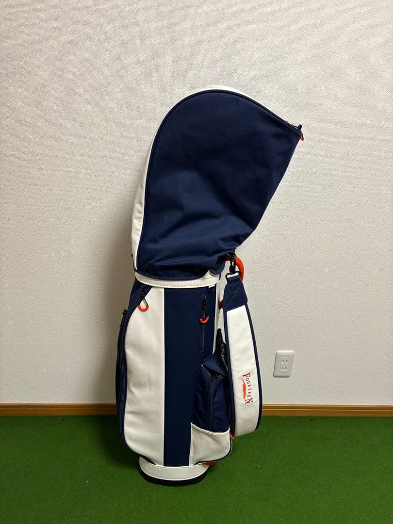 フォーティーン　キャディバッグ　 ネイビー ホワイト