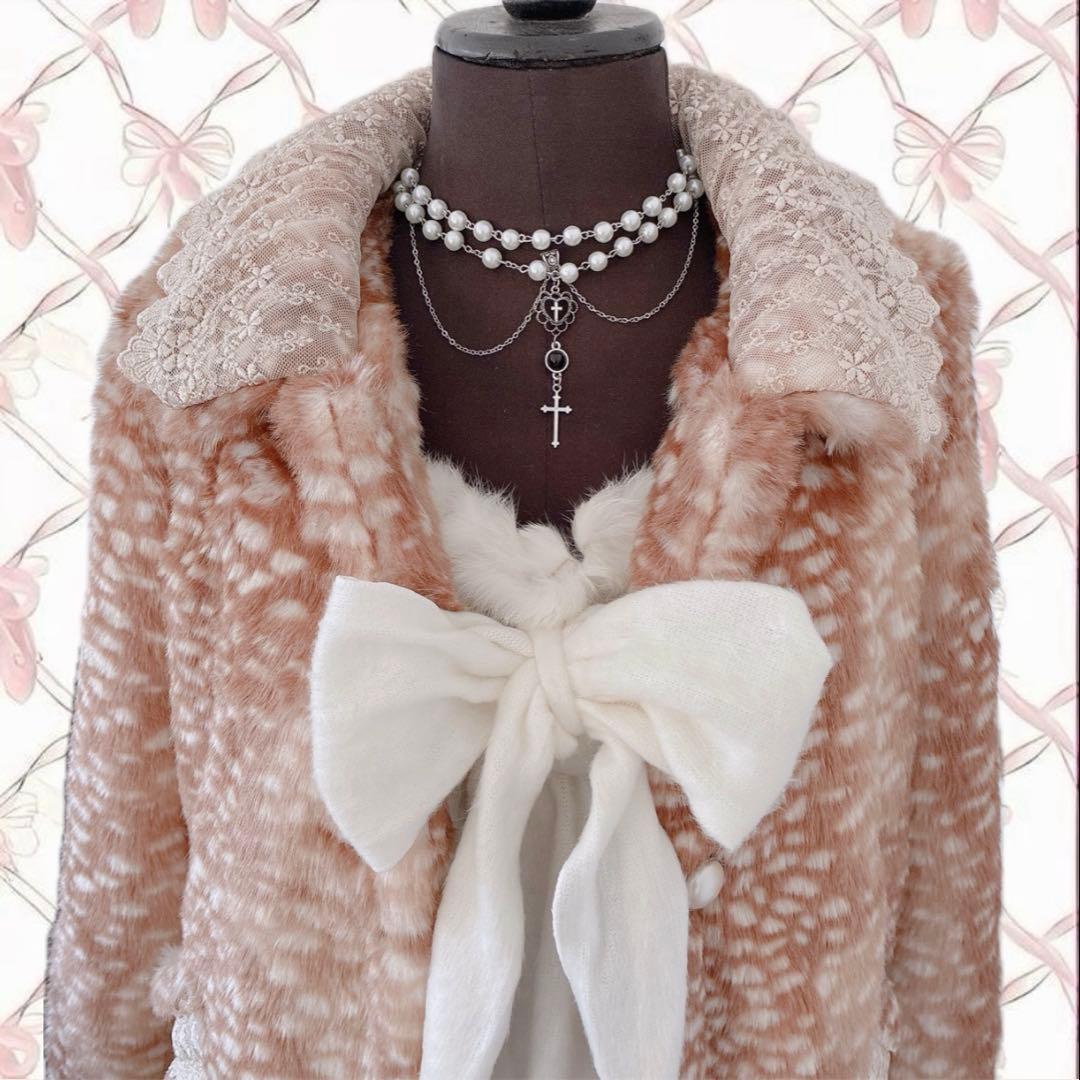 axes femme 姫 バンビ ファーコート 平成 y2k NANA ガーリー