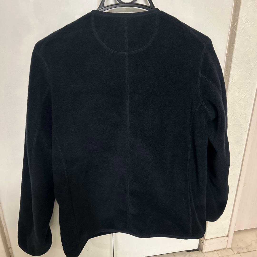 DANTON ノーカラージャケット 36 ネイビー