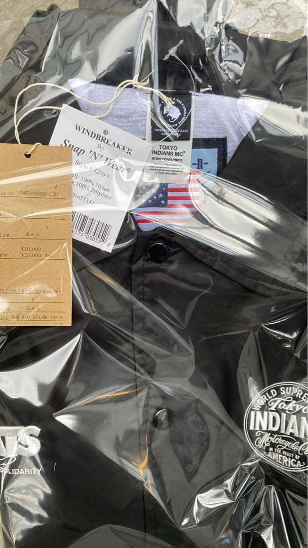 RATS×TOKYO INDIANS COACH JKT size s