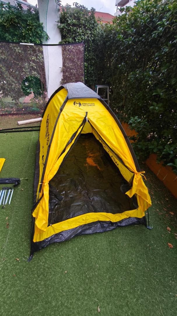 MARATHON DES SABLES ULTRA イエロー テント