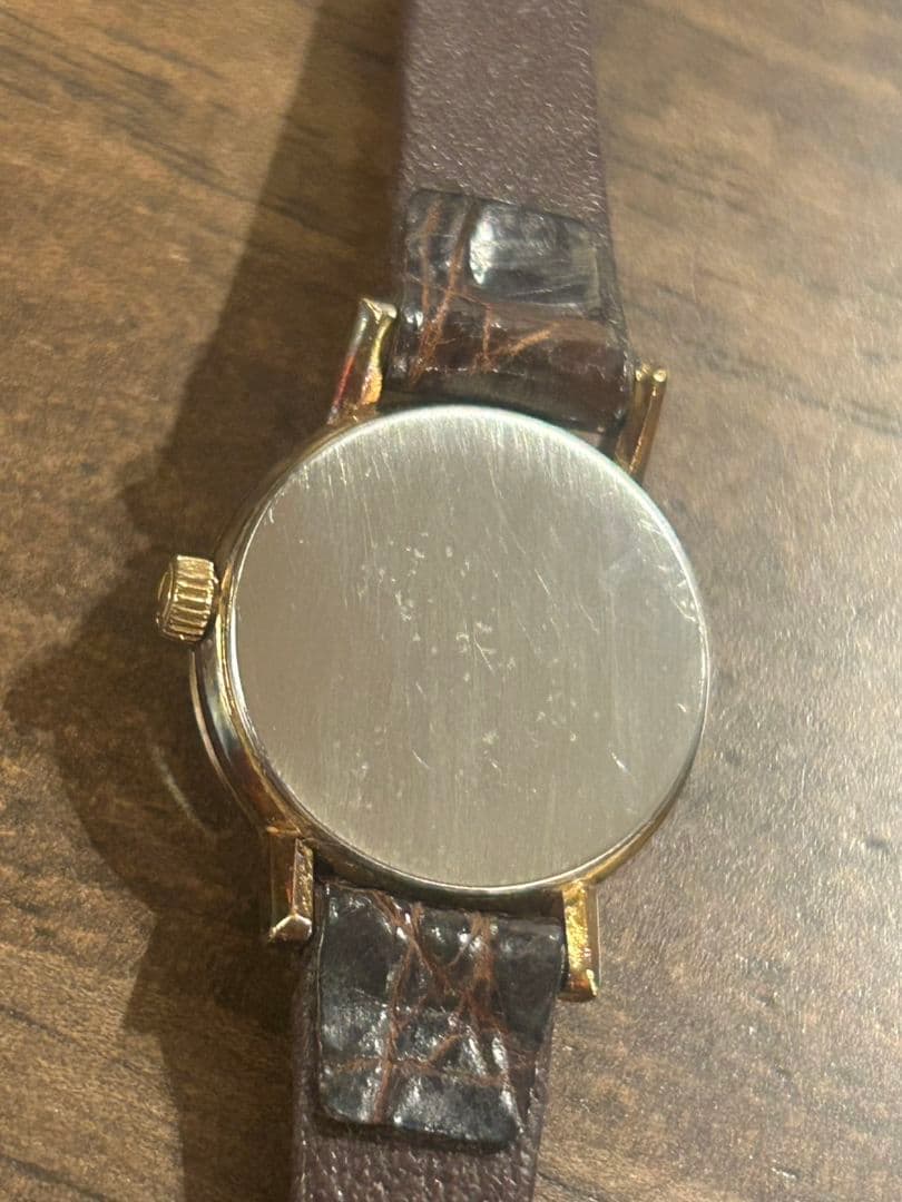 【稼動品】OMEGA De Ville 手巻き時計 ゴールド/ブラックレディース