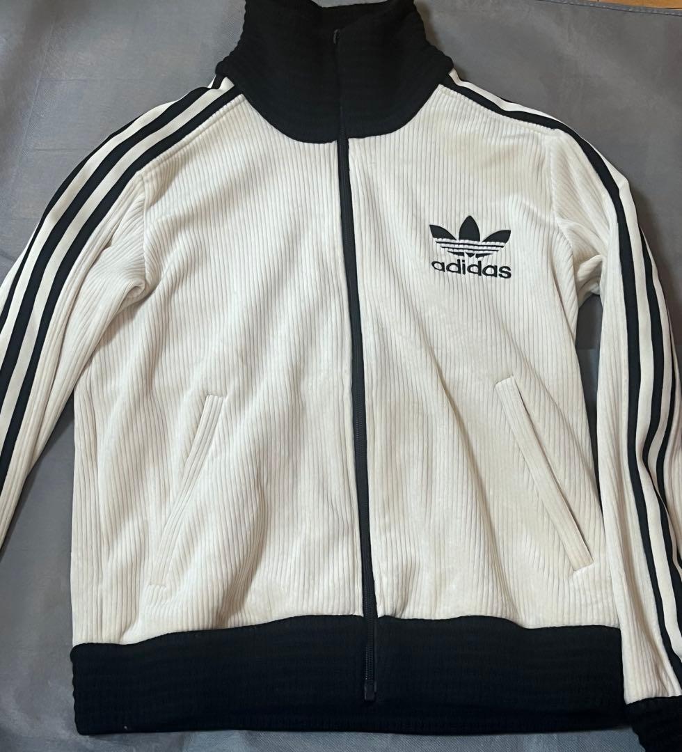 adidas コーデュロイセットアップ トップスMボトムXS