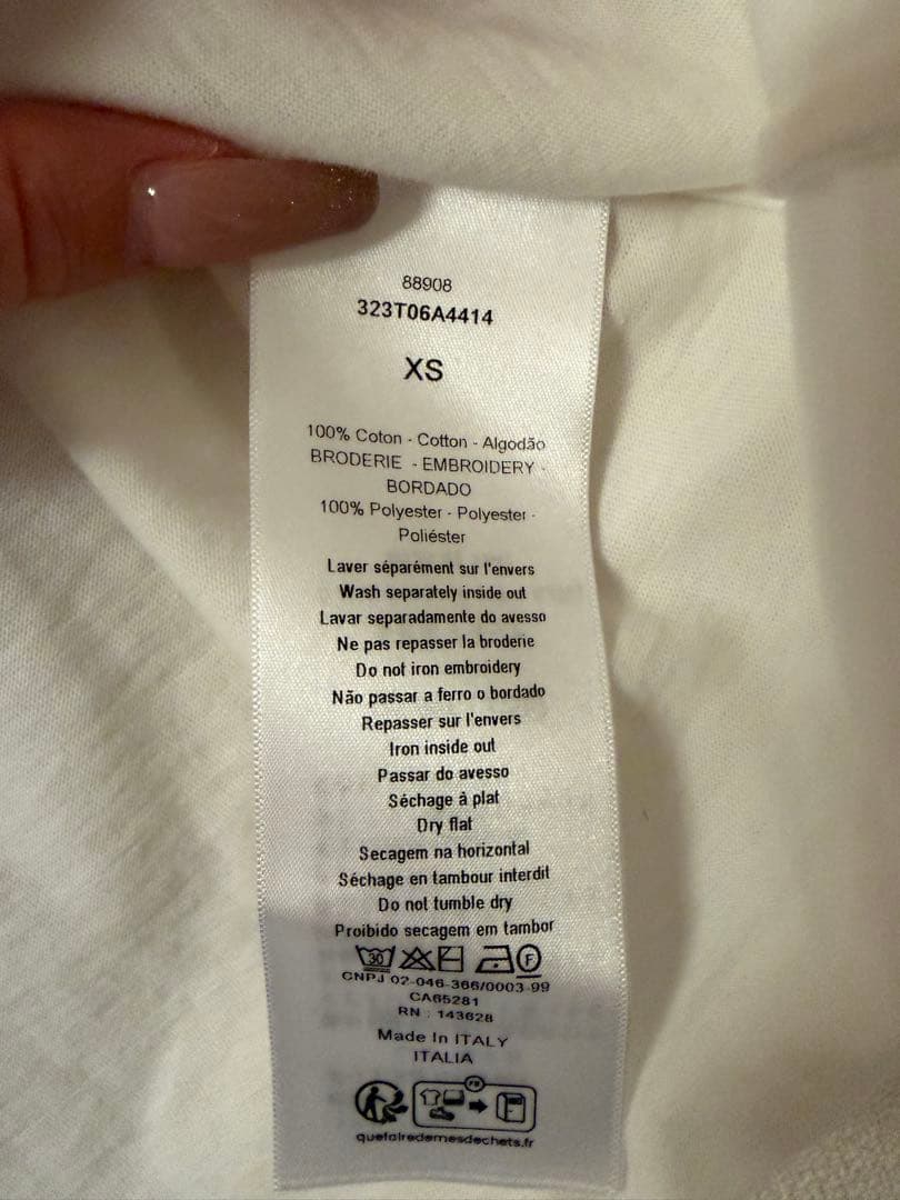 CHRISTIAN DIOR ホワイト Tシャツ