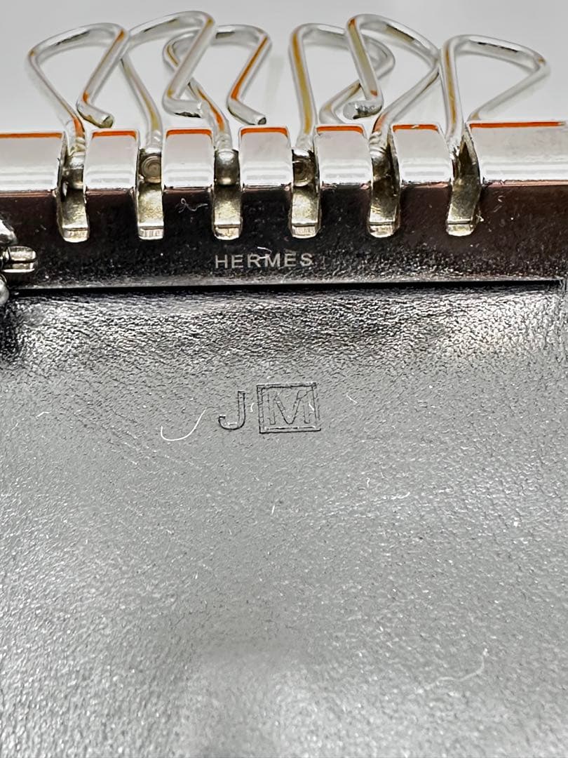 HERMES ベアン 6連キーケース　Hシルバー金具　(329-930)