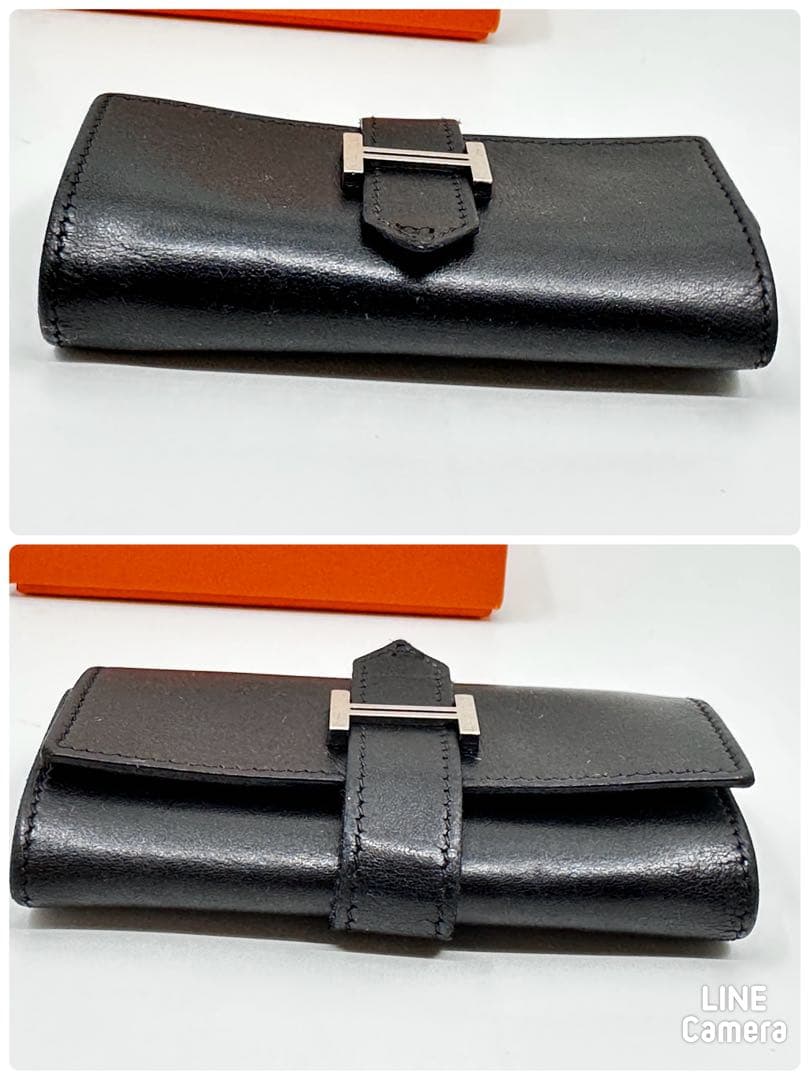 HERMES ベアン 6連キーケース　Hシルバー金具　(329-930)