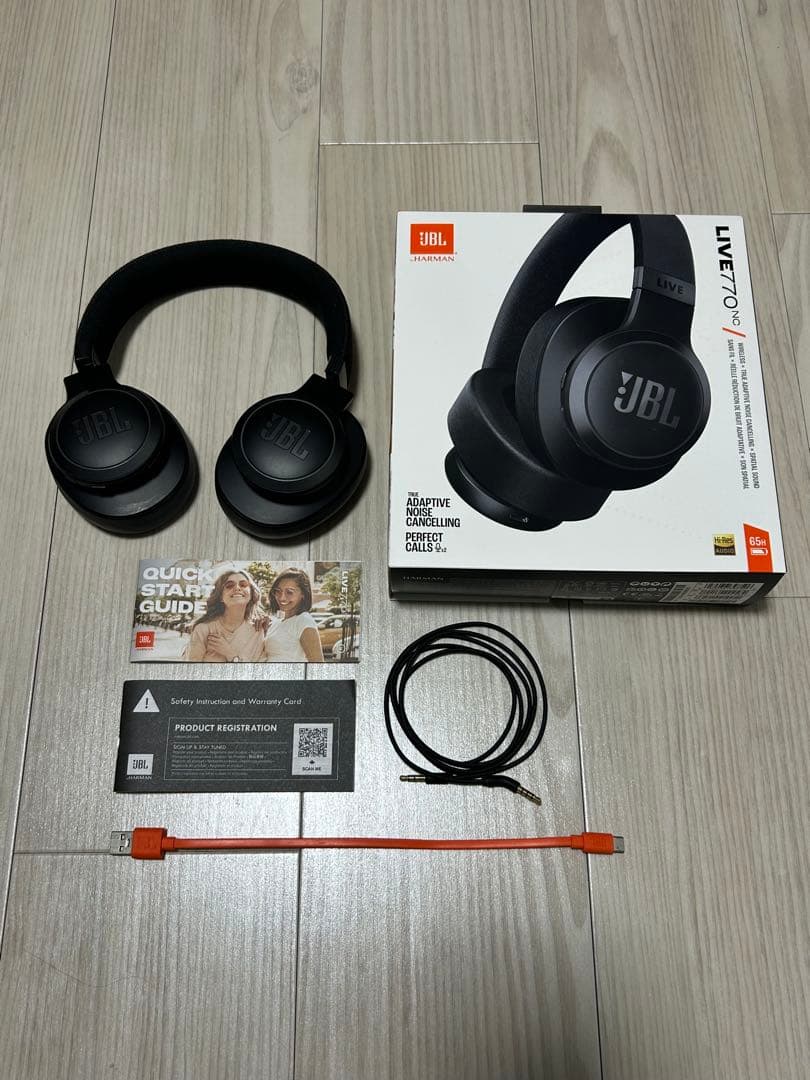 【美品】JBL LIVE 770NC ワイヤレスヘッドホン ブラック