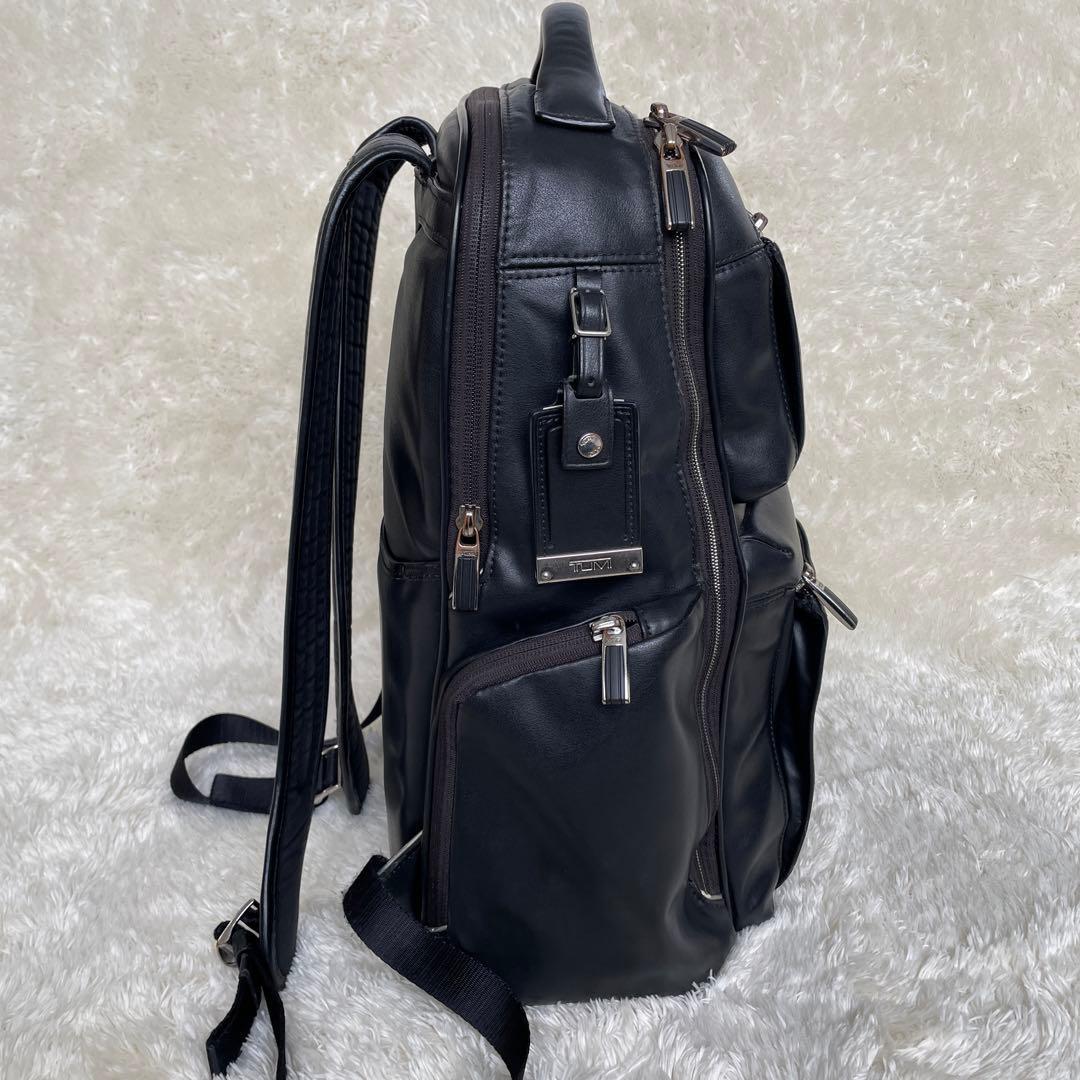 希少　TUMI 　ブラッドリー バックパック オールレザー ブラック　黒