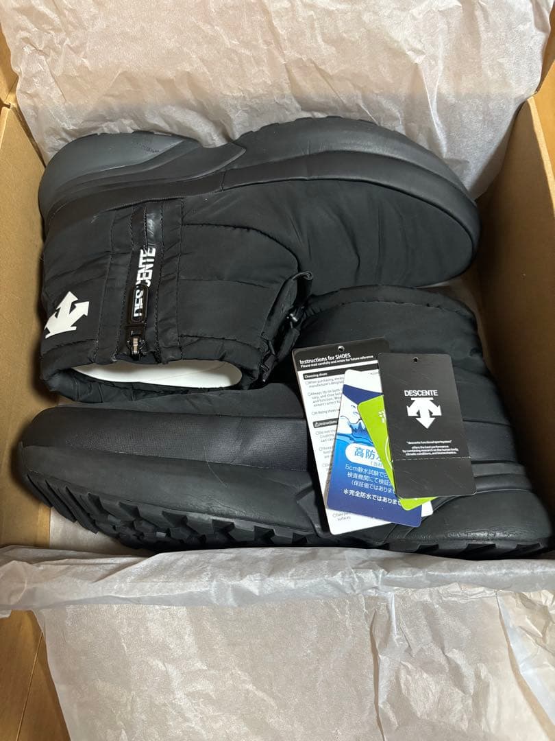 DESCENTE デサント アクティブウィンター ショート スノー ブーツ黒