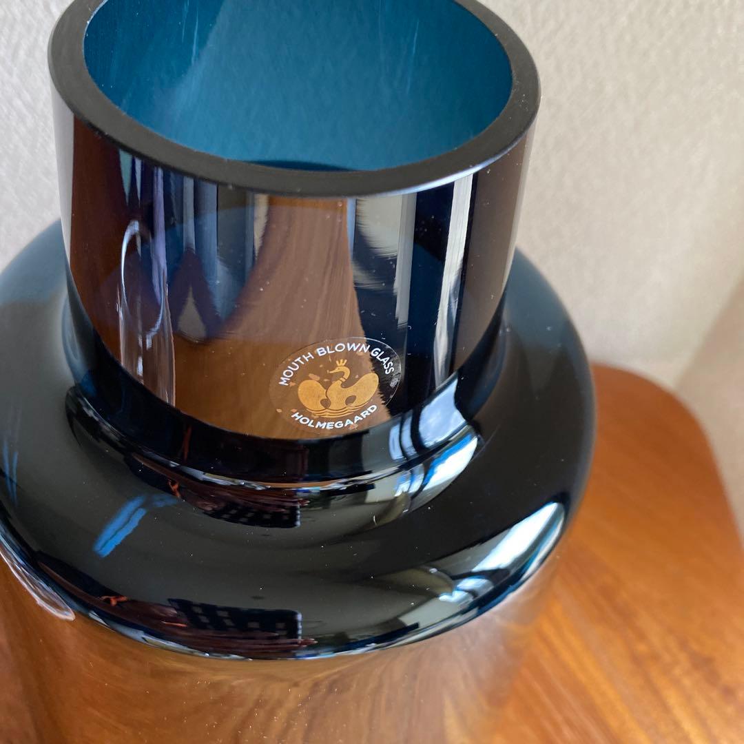 ホルムガード　フローラベース/Sショートブルー ガラスポットレザーハンドル付き