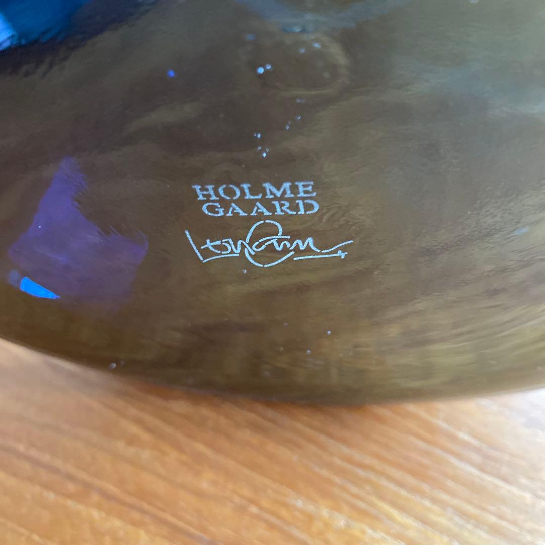 ホルムガード　フローラベース/Sショートブルー ガラスポットレザーハンドル付き