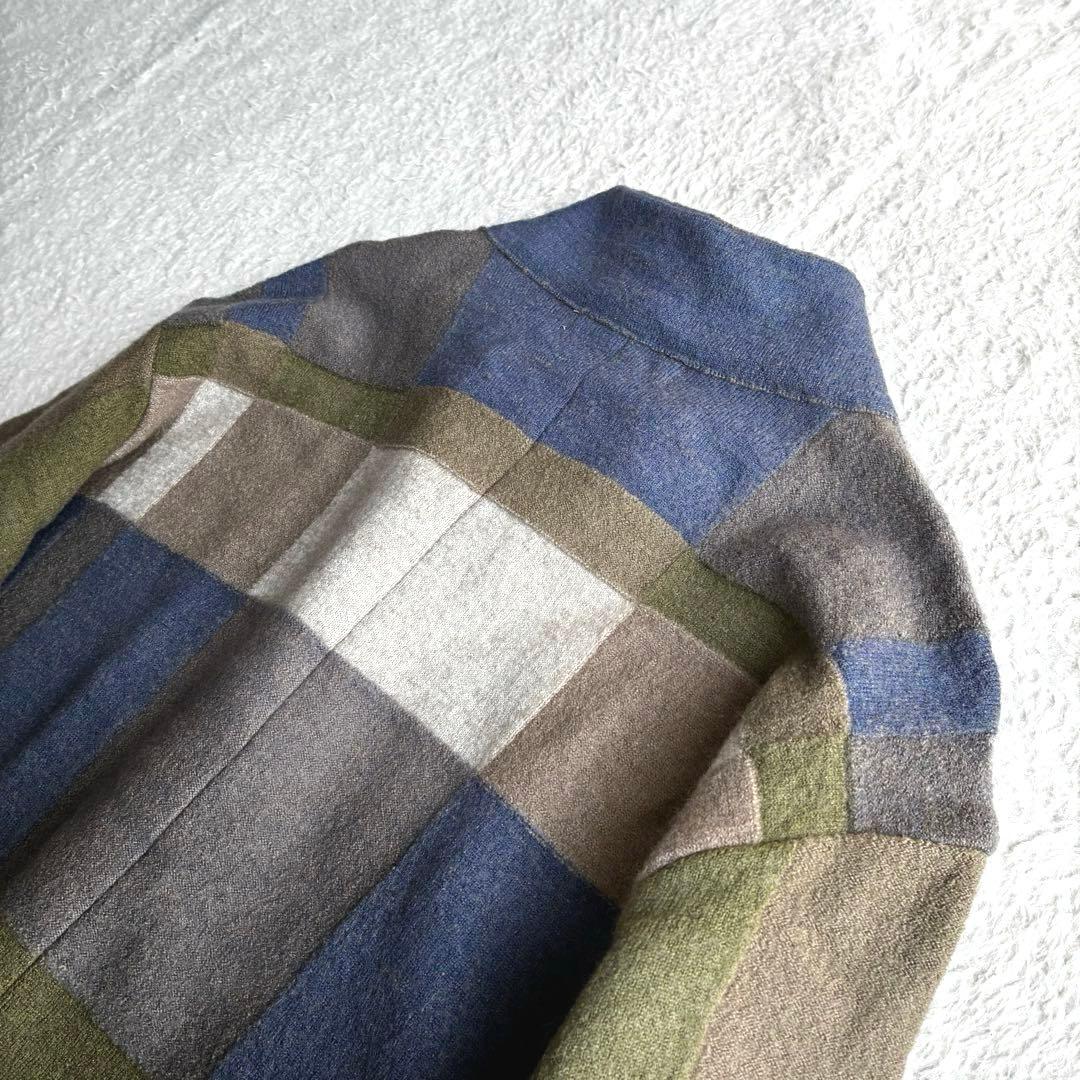 極美品 イイネス 佐藤繊維 ウールニットコート ロングコート ショップチャンネル