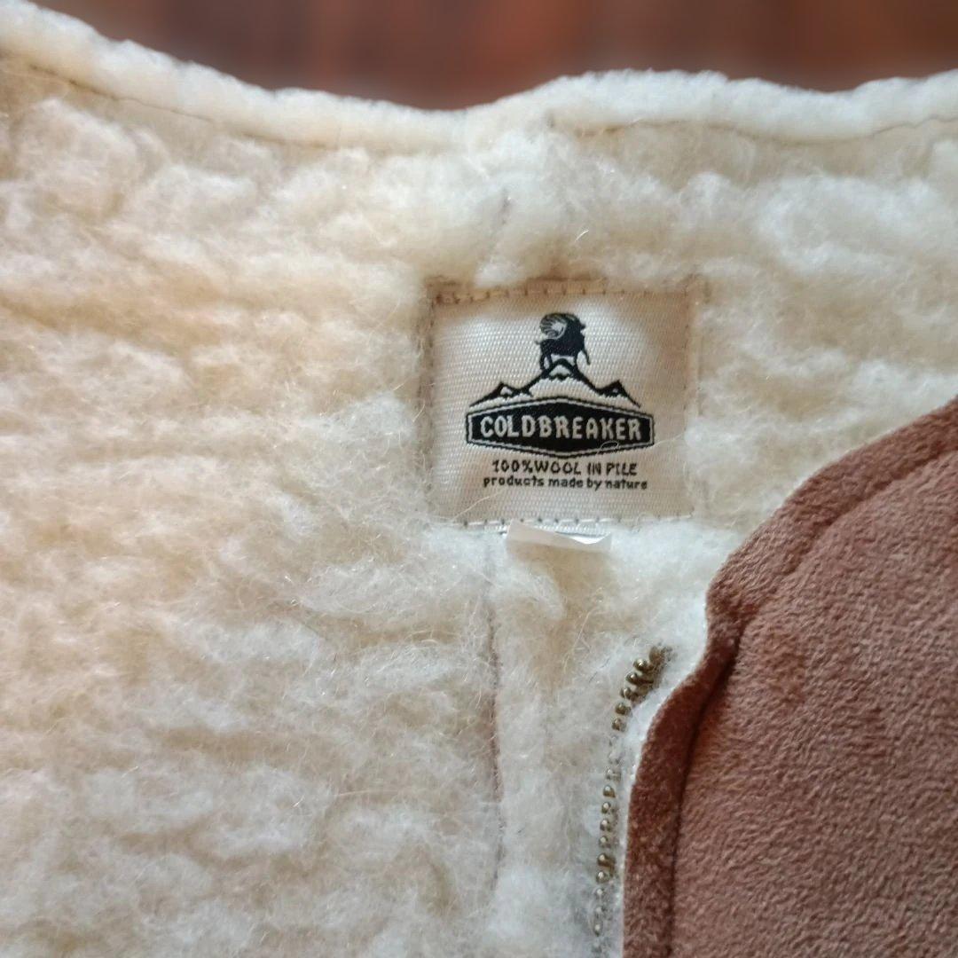 COLD BREAKER ナチュラルウール100% ベスト　アウター