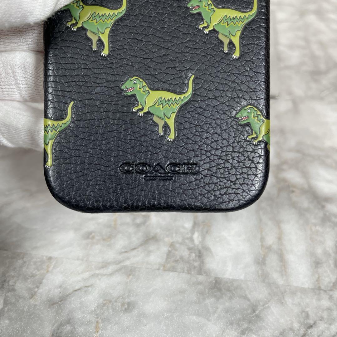 【美品•箱付き】COACHコーチ iPhone16ケース 恐竜柄 スマホケース