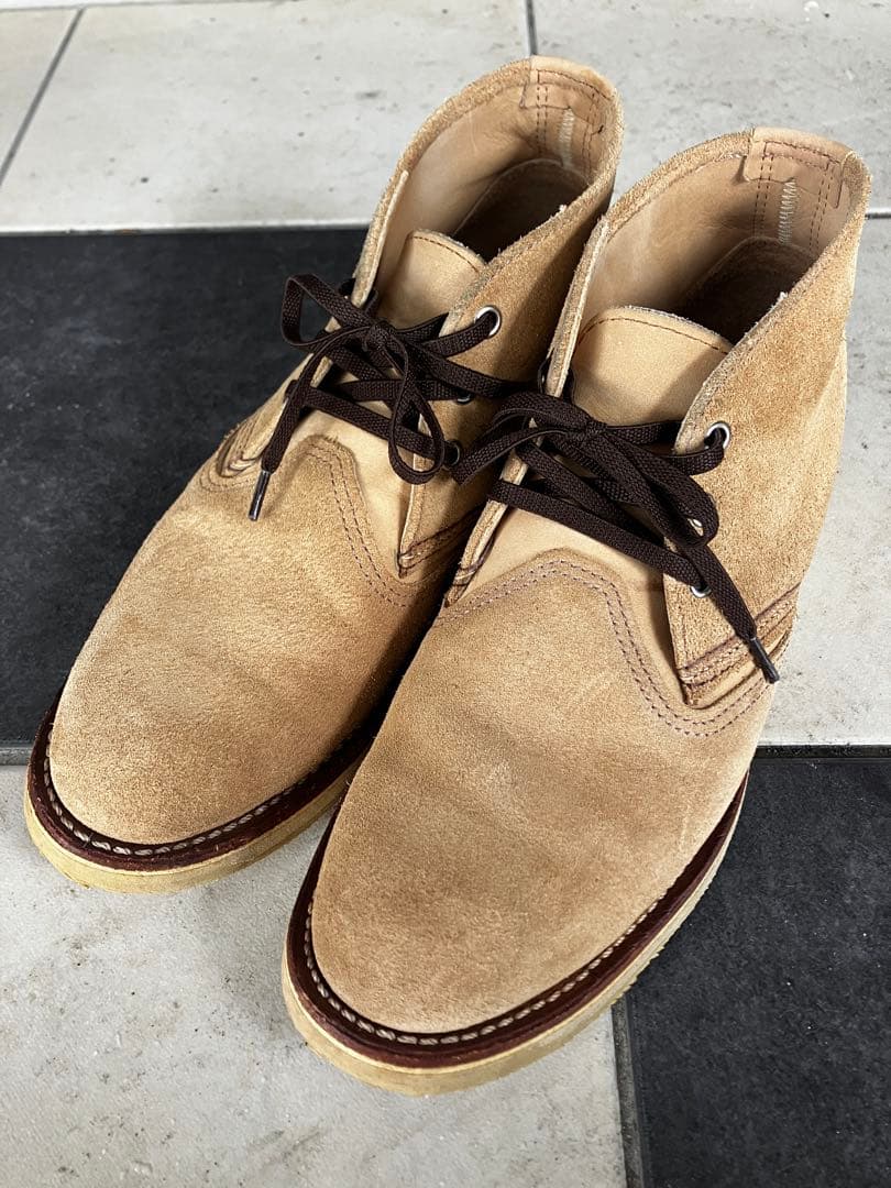レッドウイング　3145 ベージュ スエード チャッカブーツ　27.5