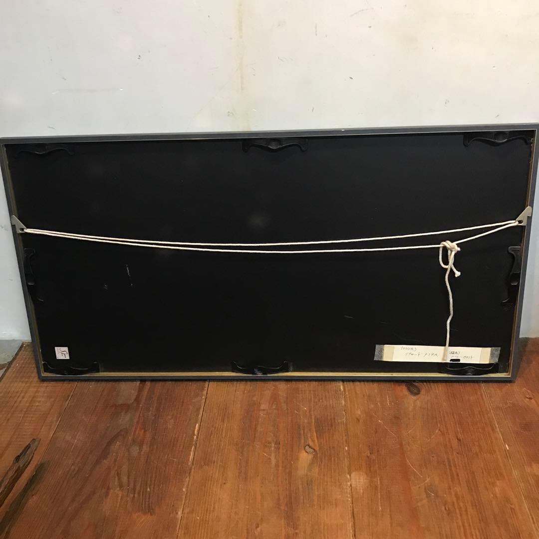 美品　フランス　リチャードナミアス　ブルーポンド　絵画　優しい色合いが優雅な