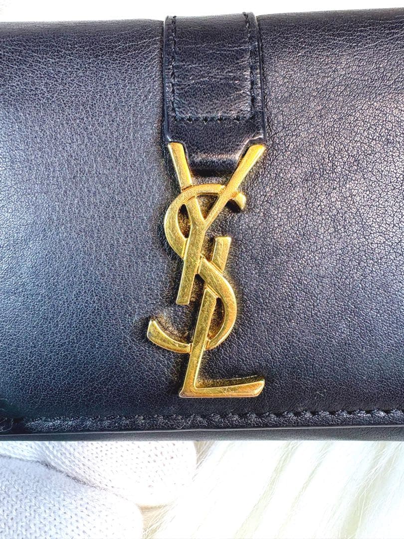 SAINT LAURENT サンローラン　キーケース 6連　カサンドラ　黒