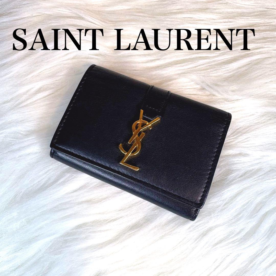 SAINT LAURENT サンローラン　キーケース 6連　カサンドラ　黒