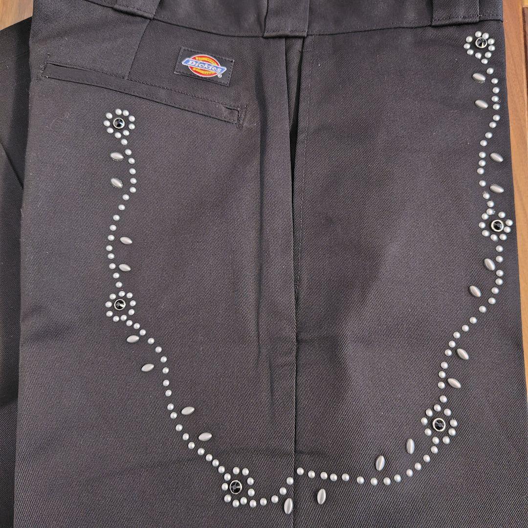 黒ディッキーズ874スタッズカスタム■W32×L30キムタク木村拓哉HTC