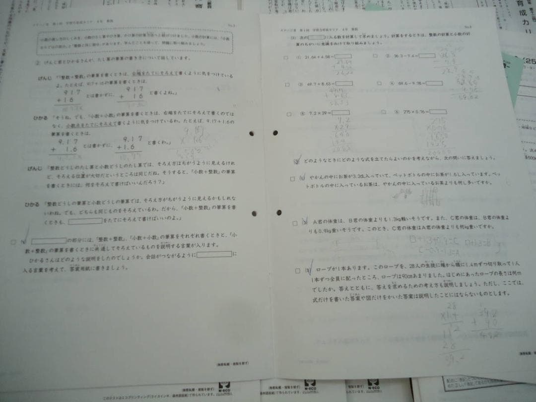 日能研4年　全国公開模試7回/学習力育成19回/春/夏/冬テスト2017年