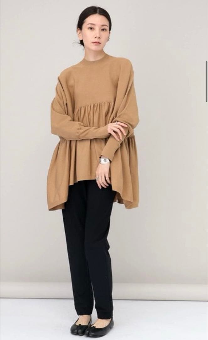 Curensologyテンセルポリエステルギャザープルオーバー