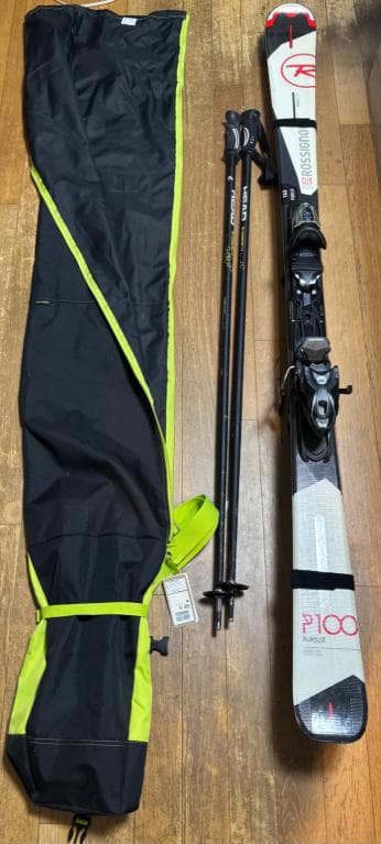 【しらいさむ】ROSSIGNOL P100 163cm スキーセット