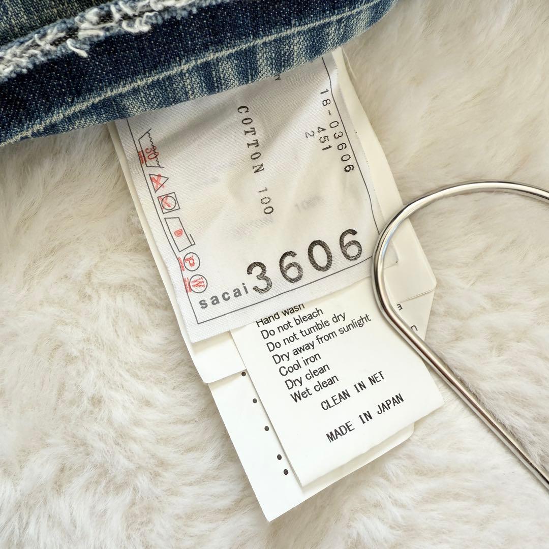 サカイ sacai サイドジップ デニムジャケット size2