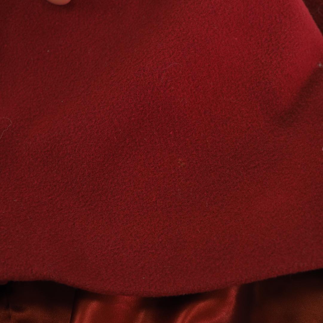 G3633*アクアスキュータム☆ダブルブレスト☆チェスターコート☆赤レッド