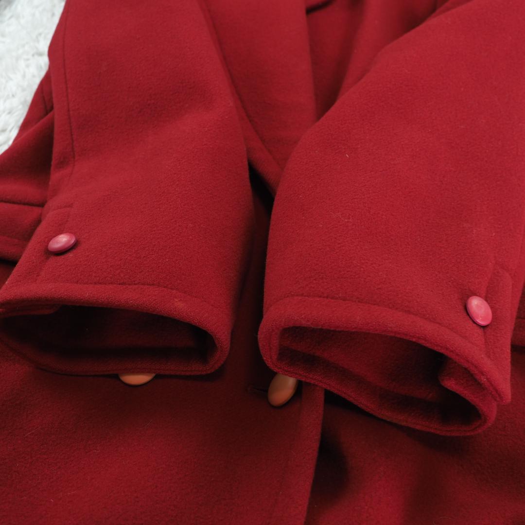 G3633*アクアスキュータム☆ダブルブレスト☆チェスターコート☆赤レッド