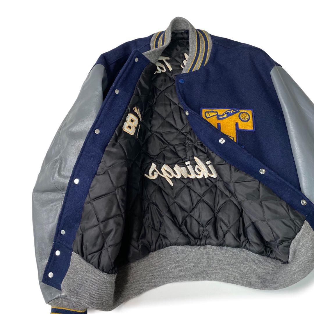 90’s Delong South Tahoe Vikings レザースタジャン