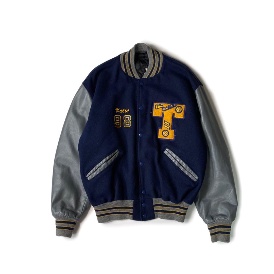 90’s Delong South Tahoe Vikings レザースタジャン