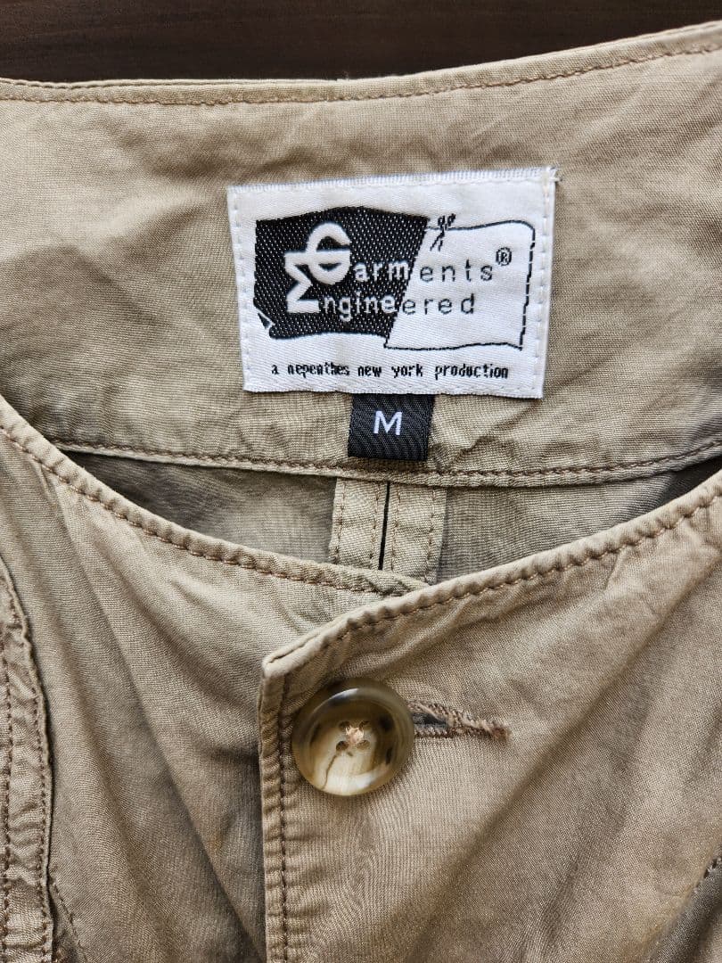 エンジニアードガーメンツ ノーカラーシューティングジャケット