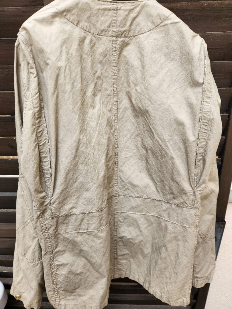 エンジニアードガーメンツ ノーカラーシューティングジャケット