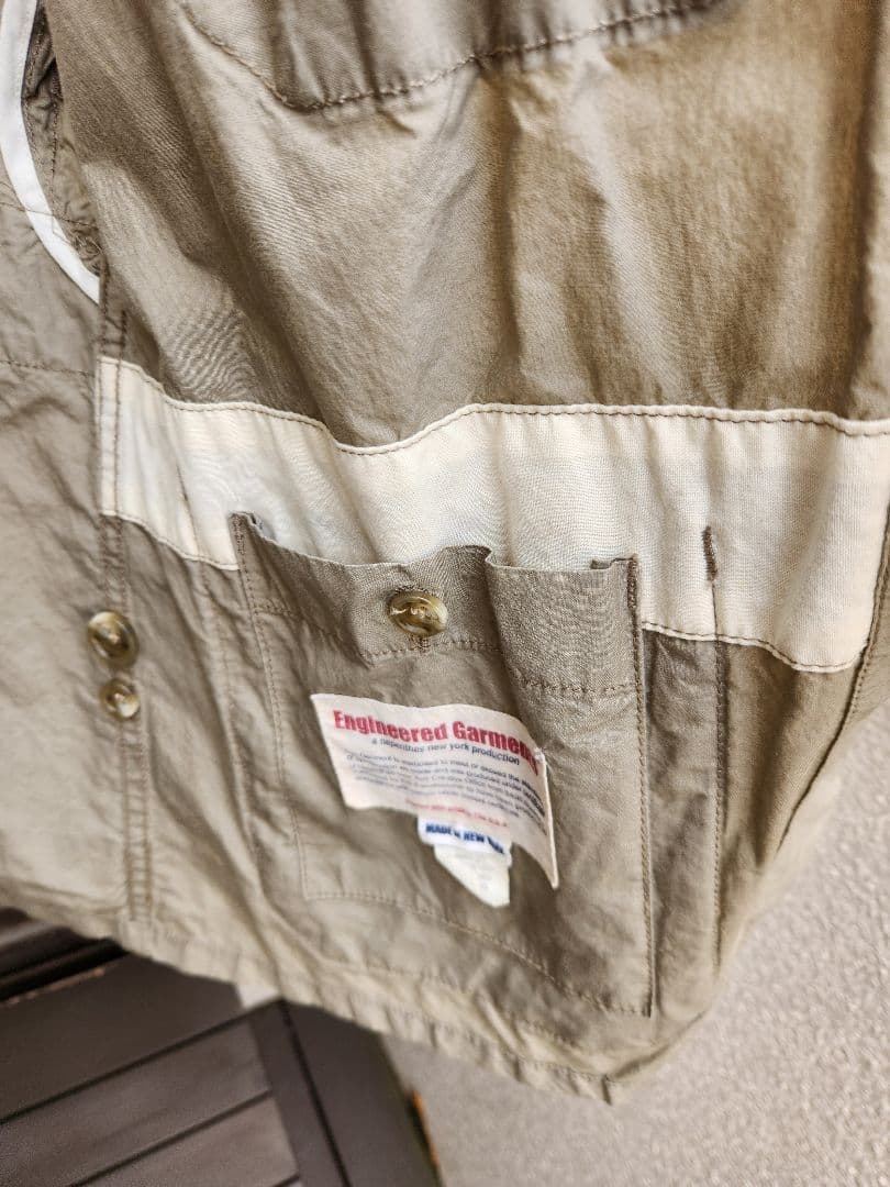 エンジニアードガーメンツ ノーカラーシューティングジャケット