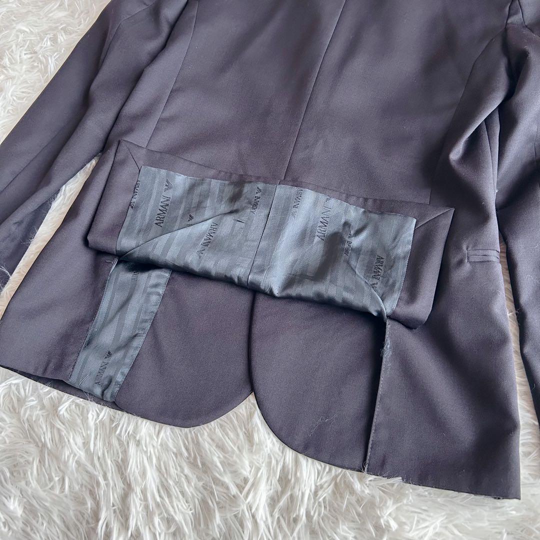 アルマーニ ジュニア　スーツセットアップ　紺　ネイビー　ロゴピンバッジ付き　美品