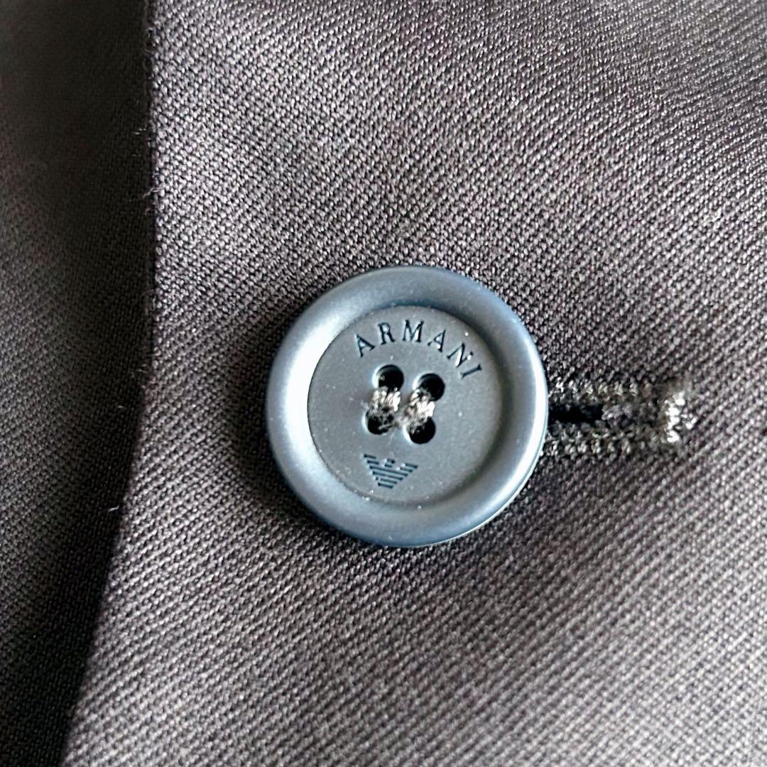 アルマーニ ジュニア　スーツセットアップ　紺　ネイビー　ロゴピンバッジ付き　美品