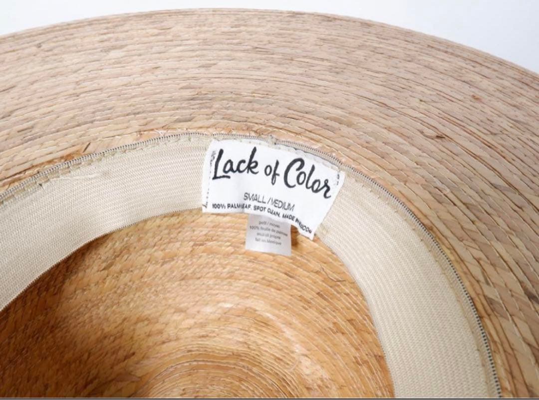 【新品未使用タグ付】 Lack of Color 麦わらハット 帽子