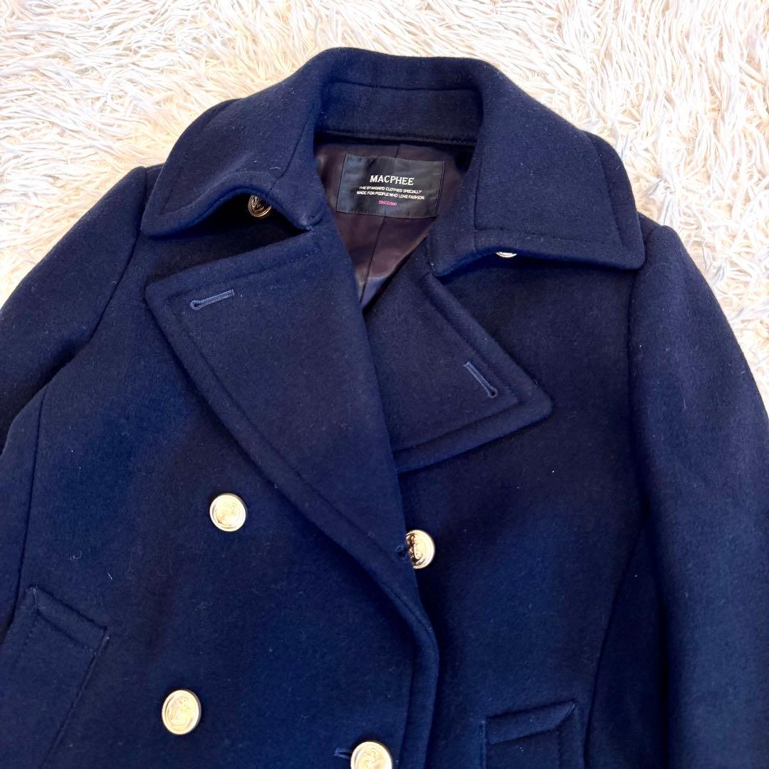 【RITZ様 美品】トゥモローランド マカフィー 金ボタン 肉厚ピーコート 38