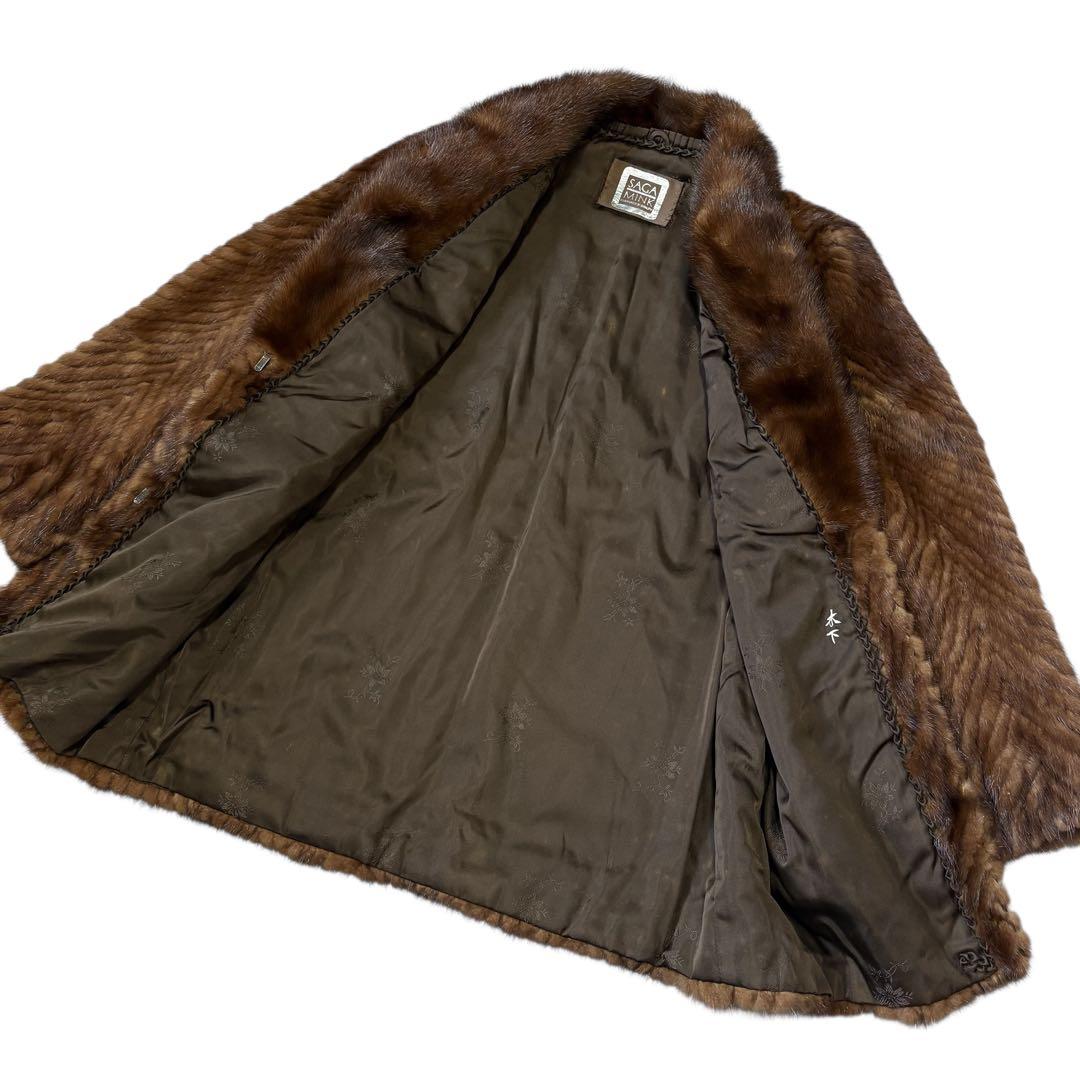 SAGA MINK サガミンク ミンクファーコート ロングコート 毛皮 11