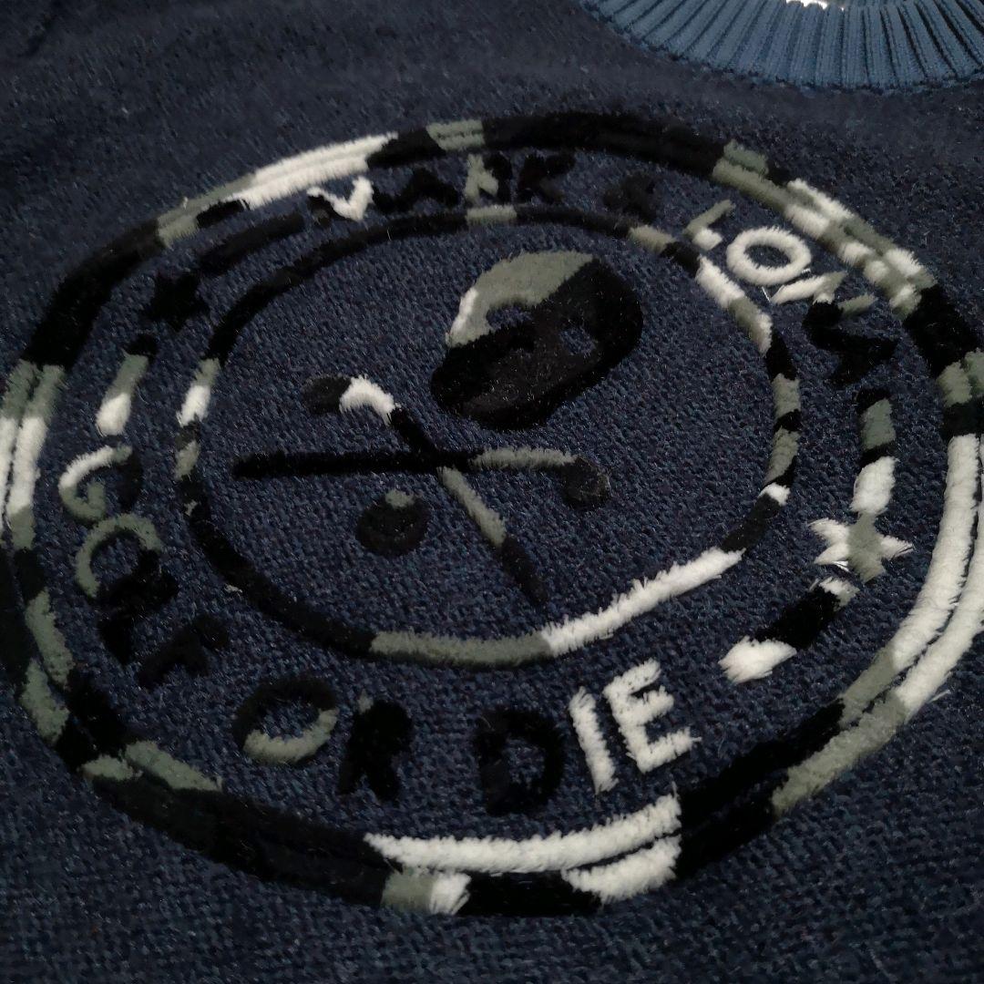 MARK&LONA★迷彩スカルニットセーター36キムタクパーリーゲイツアルチビオ