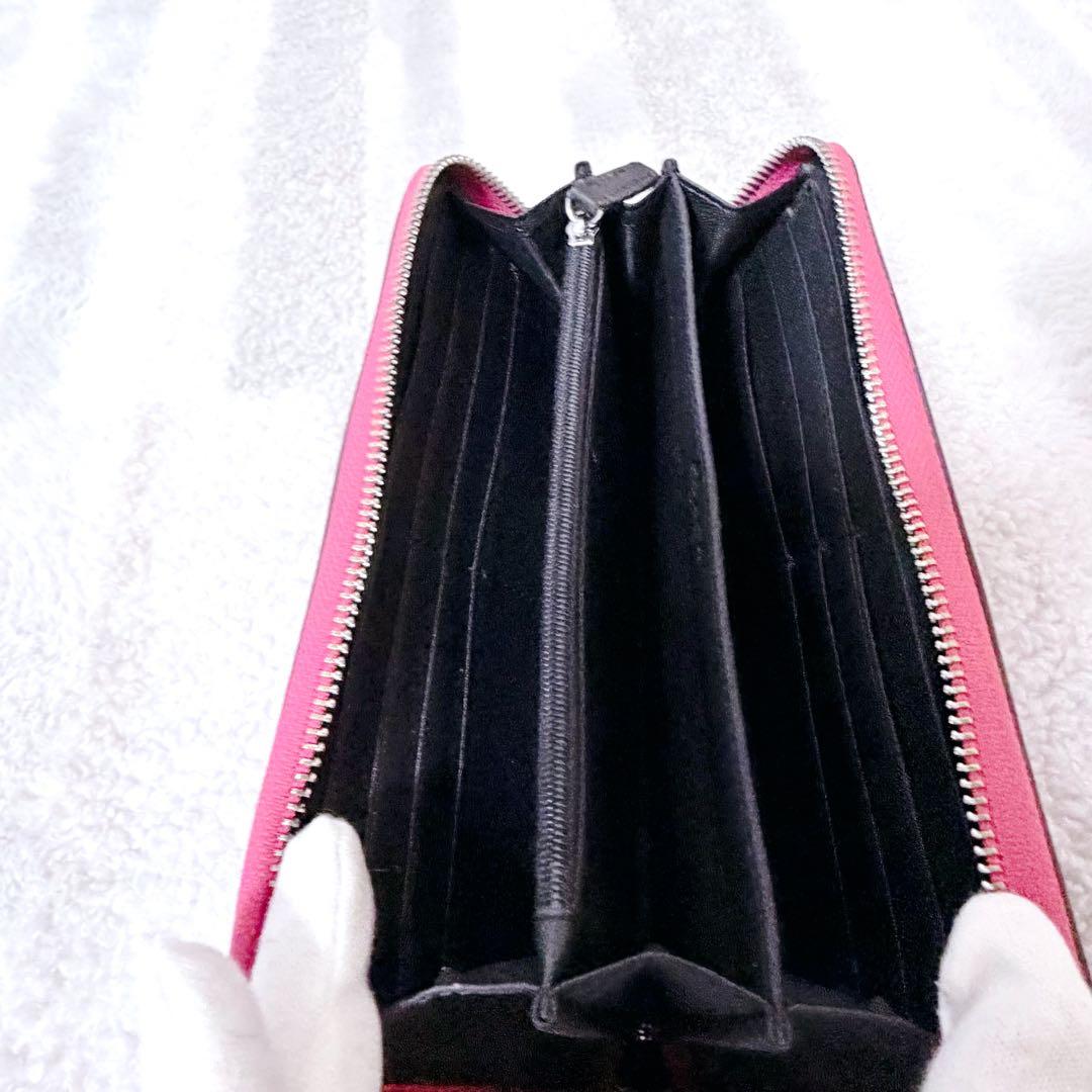 COACH スヌーピー 長財布 ピンク ラウンド