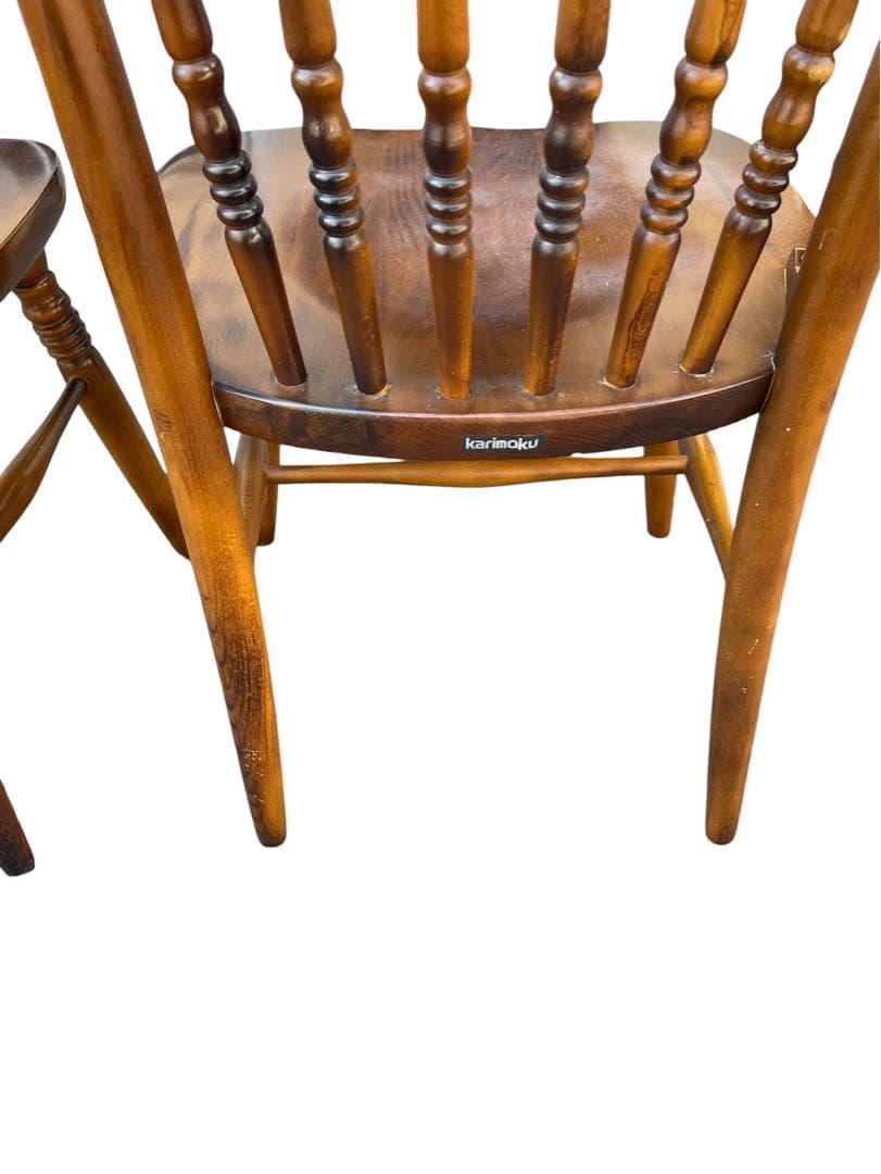karimoku カリモク ウィンザーチェア ダイニングチェア 2脚セット