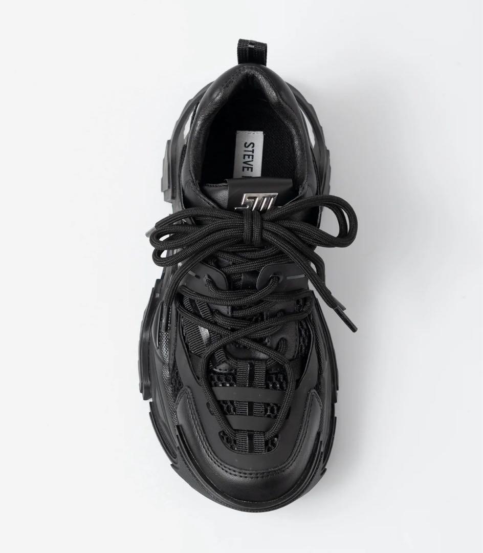 り⭐︎スティーブマデン ボリュームソールダブルレースアップスニーカー