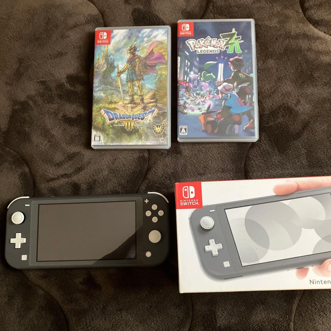 Nintendo Switch Lite グレー 本体 + ゲーム2本